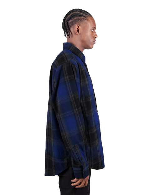 Shaka Wear Unisex Plaid Flannel Overshirt SHHFS