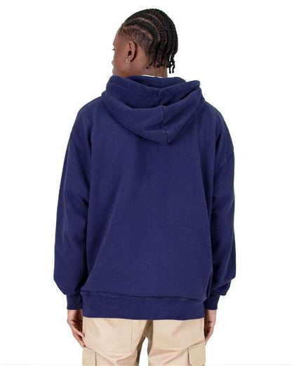 Shaka Wear Unisex Max Heavy Garment-Dyed Double-Zip Hooded Sweatshirt SHGDZ