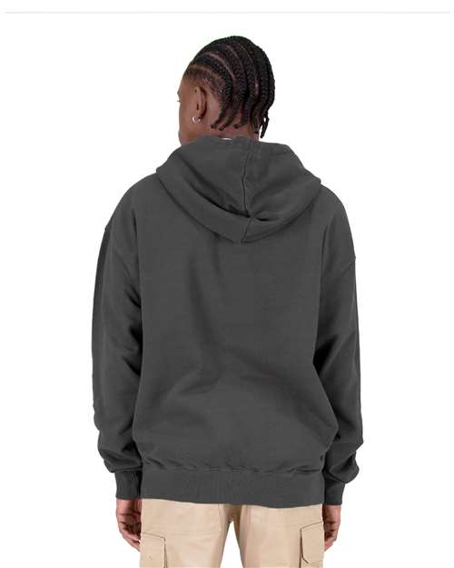 Shaka Wear Unisex Max Heavy Garment-Dyed Double-Zip Hooded Sweatshirt SHGDZ