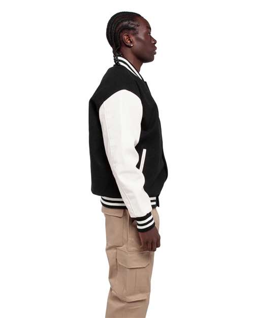 Shaka Wear Unisex Letterman Jacket SHLLJ