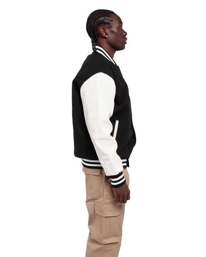 Shaka Wear Unisex Letterman Jacket SHLLJ