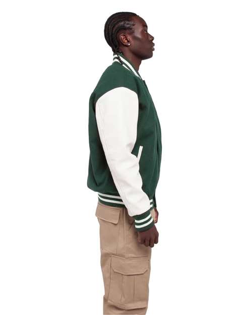 Shaka Wear Unisex Letterman Jacket SHLLJ
