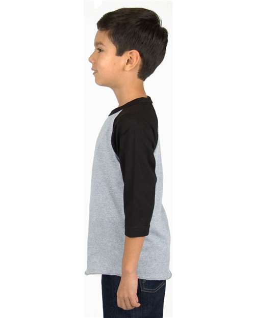 Shaka Wear Youth Three-Quarter Sleeve Raglan SHRAGY