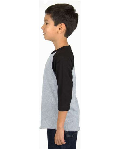 Shaka Wear Youth Three-Quarter Sleeve Raglan SHRAGY