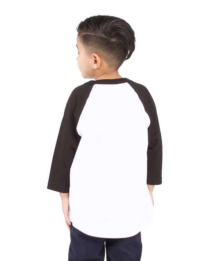 Shaka Wear Youth Three-Quarter Sleeve Raglan SHRAGY