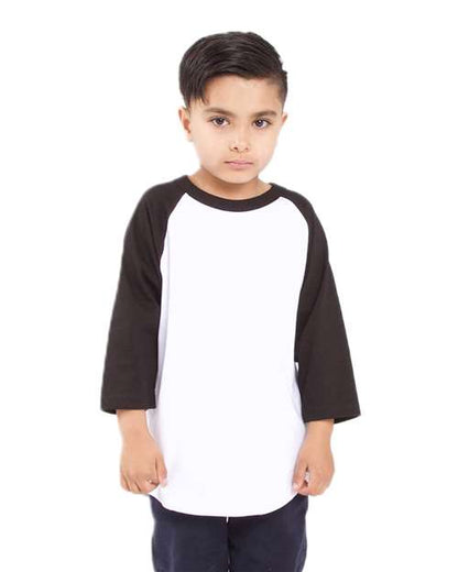 Shaka Wear Youth Three-Quarter Sleeve Raglan SHRAGY