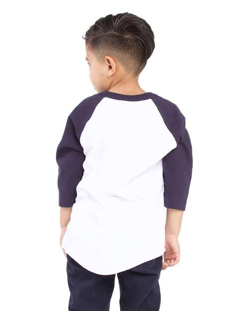 Shaka Wear Youth Three-Quarter Sleeve Raglan SHRAGY