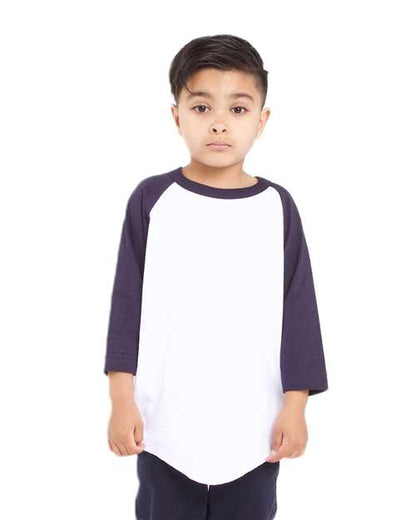 Shaka Wear Youth Three-Quarter Sleeve Raglan SHRAGY