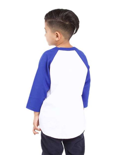 Shaka Wear Youth Three-Quarter Sleeve Raglan SHRAGY