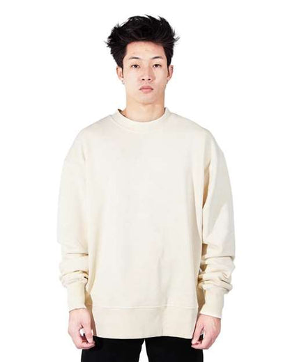 Shaka Wear Unisex Los Angeles Garment-Dyed Crewneck Sweatshirt SHGFC