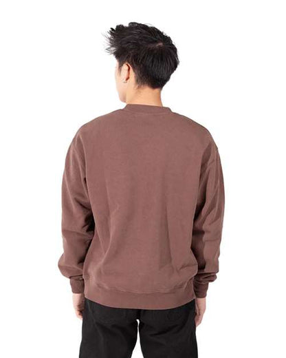 Shaka Wear Unisex Los Angeles Garment-Dyed Crewneck Sweatshirt SHGFC