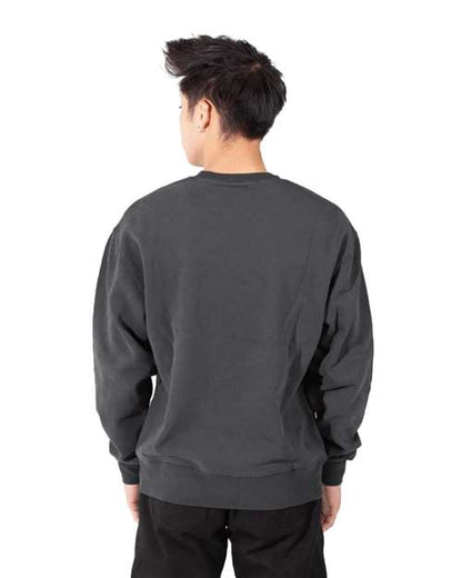 Shaka Wear Unisex Los Angeles Garment-Dyed Crewneck Sweatshirt SHGFC