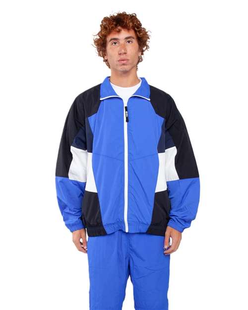 Shaka Wear Unisex Nylon Track Jacket SHNTJ