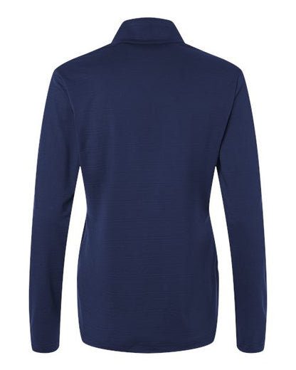 Adidas Women's Textured Stripe Quarter-Zip Pullover A709