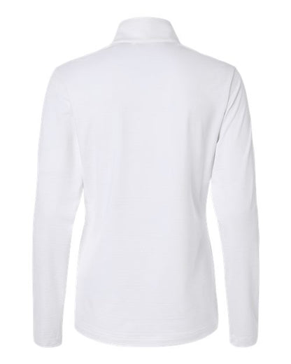 Adidas Women's Textured Stripe Quarter-Zip Pullover A709