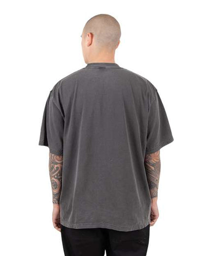 Shaka Wear Unisex Garment-Dyed Reverse T-Shirt SHGRS