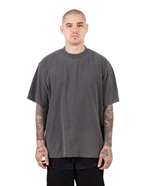 Shaka Wear Unisex Garment-Dyed Reverse T-Shirt SHGRS