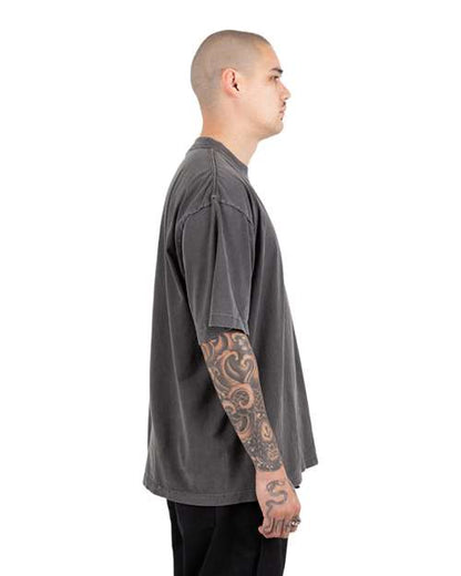 Shaka Wear Unisex Garment-Dyed Reverse T-Shirt SHGRS