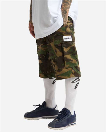 Shaka Wear Unisex Fleece Cargo Shorts SHFCS