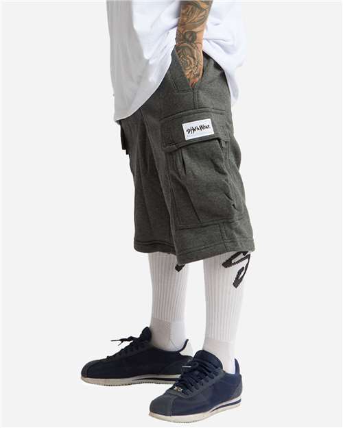 Shaka Wear Unisex Fleece Cargo Shorts SHFCS