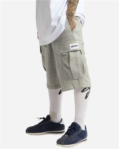 Shaka Wear Unisex Fleece Cargo Shorts SHFCS