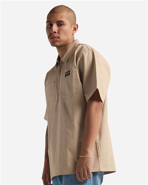 Shaka Wear Unisex Work Heavyweight Quarter-Zip Short Sleeve Shirt SHQZWS