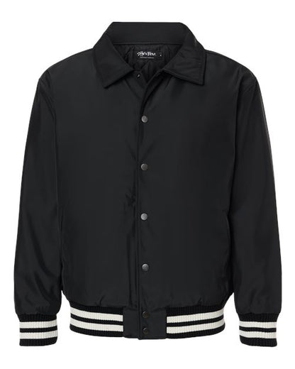 Shaka Wear Unisex Collared Varsity Jacket SHCVBJ