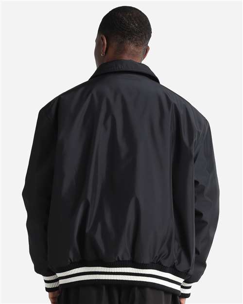 Shaka Wear Unisex Collared Varsity Jacket SHCVBJ