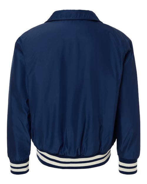 Shaka Wear Unisex Collared Varsity Jacket SHCVBJ