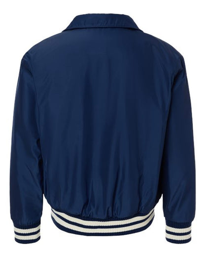 Shaka Wear Unisex Collared Varsity Jacket SHCVBJ