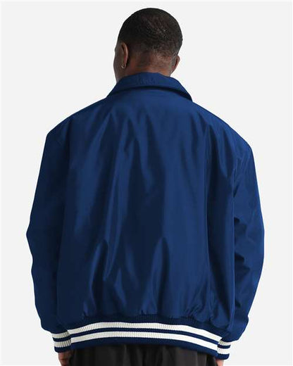 Shaka Wear Unisex Collared Varsity Jacket SHCVBJ