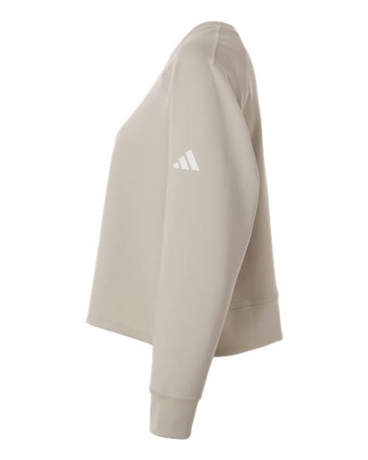 Adidas Women's Beyond Side-Snap Crewneck Sweatshirt A1014