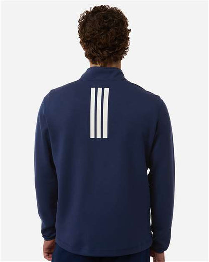 Adidas Men's 3-Stripes Quarter-Zip Pullover AT400