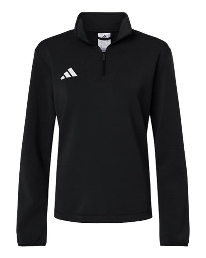 Adidas Women's 3-Stripes Quarter-Zip Pullover AT401