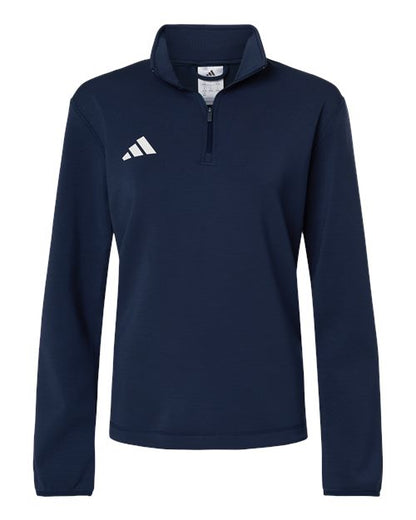 Adidas Women's 3-Stripes Quarter-Zip Pullover AT401