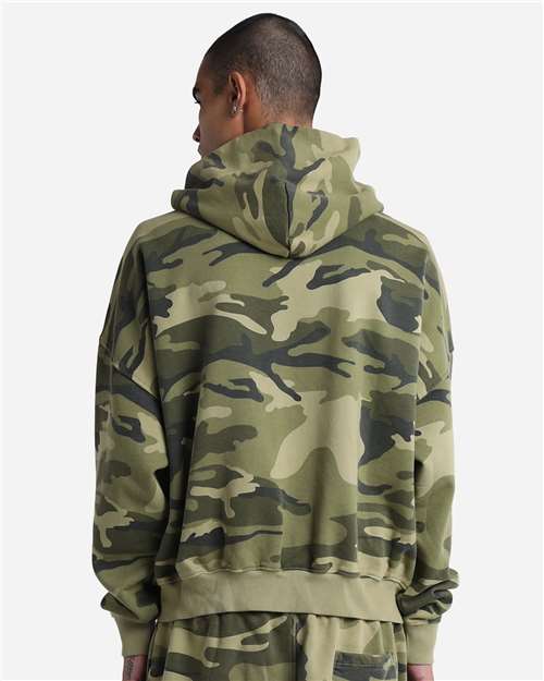 Shaka Wear Unisex Garment-Dyed Cropped Full-Zip Hooded Sweatshirt SHGCZ
