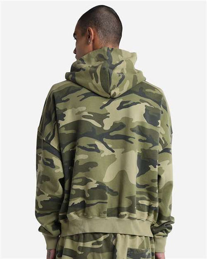 Shaka Wear Unisex Garment-Dyed Cropped Full-Zip Hooded Sweatshirt SHGCZ