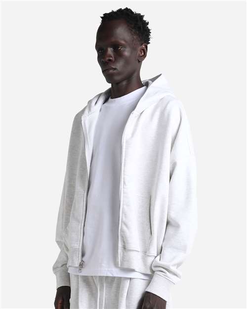 Shaka Wear Unisex Garment-Dyed Cropped Full-Zip Hooded Sweatshirt SHGCZ