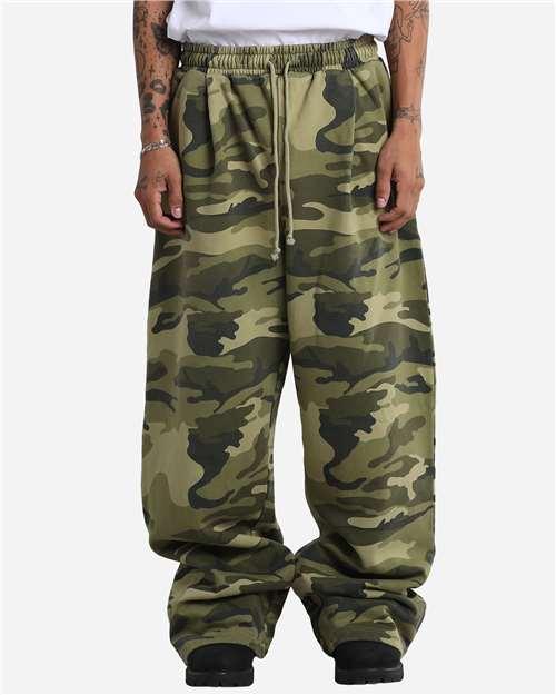 Shaka Wear Unisex Garment-Dyed Pleated Pants SHGPF