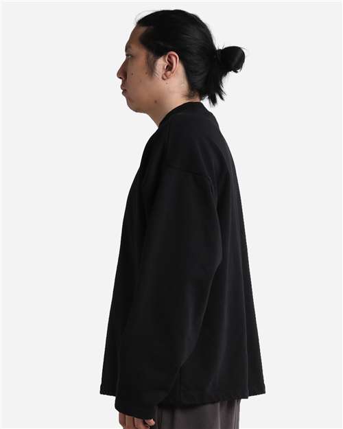 Shaka Wear Unisex Garment-Dyed Terry Long Sleeve T-Shirt SHGTL