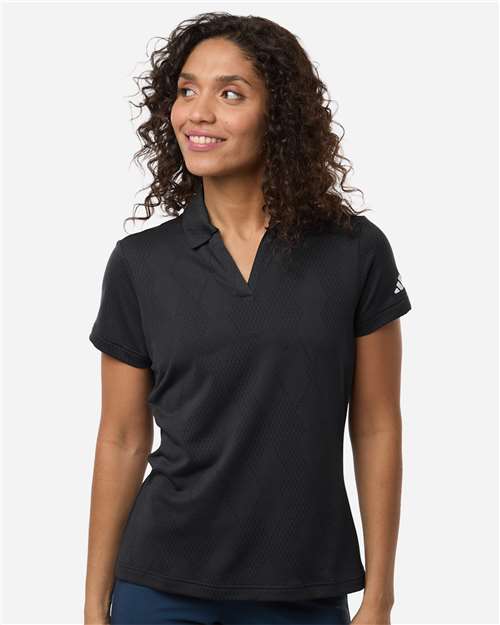 Adidas Women's Textured Jacquard Polo A727