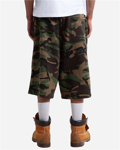 Shaka Wear Unisex Baggy Fleece Shorts SHLFBS