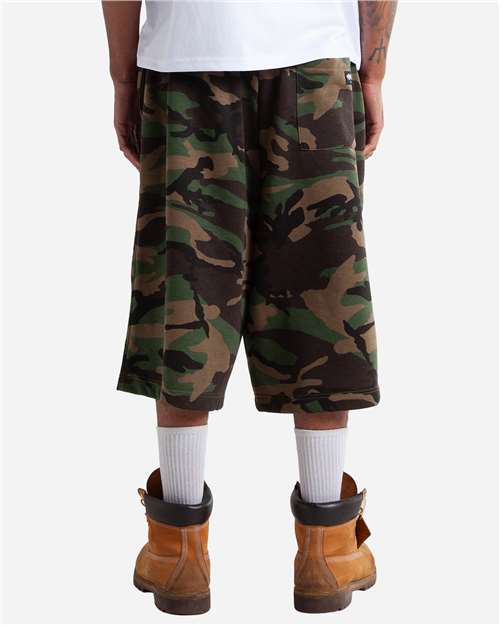 Shaka Wear Unisex Baggy Fleece Shorts SHLFBS