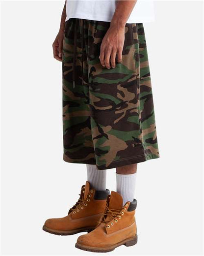 Shaka Wear Unisex Baggy Fleece Shorts SHLFBS