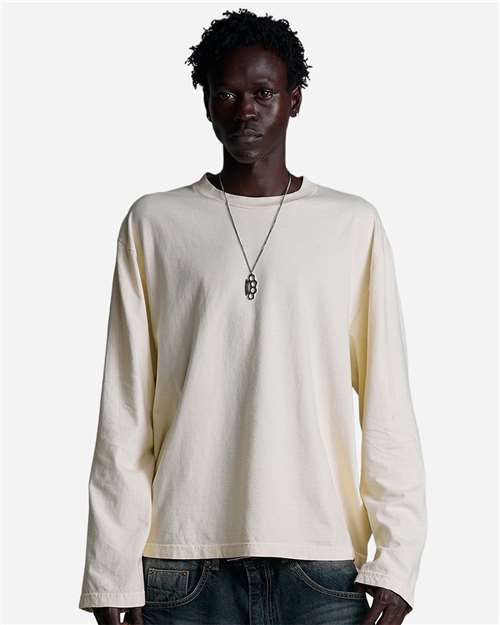 Shaka Wear Unisex 6.5oz Retro Garment-Dyed Long Sleeve Tee SHRGL