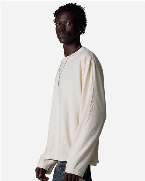 Shaka Wear Unisex 6.5oz Retro Garment-Dyed Long Sleeve Tee SHRGL
