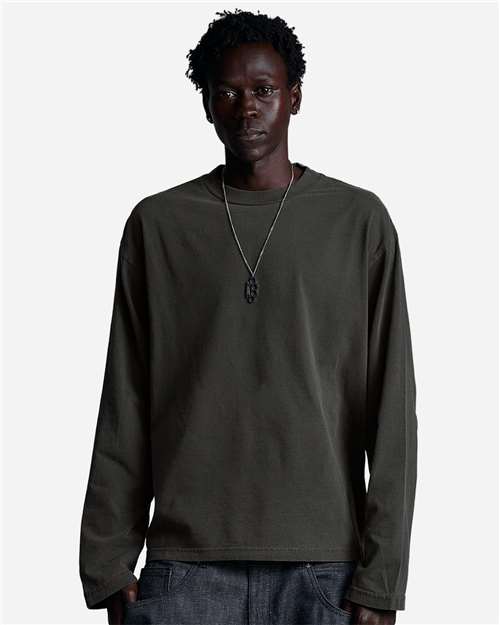 Shaka Wear Unisex 6.5oz Retro Garment-Dyed Long Sleeve Tee SHRGL