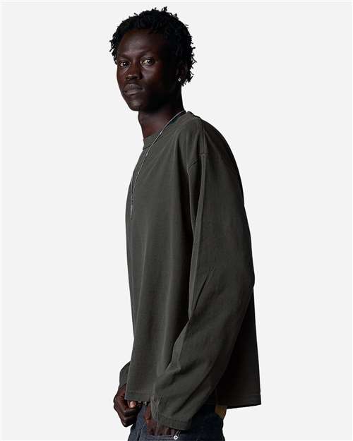 Shaka Wear Unisex 6.5oz Retro Garment-Dyed Long Sleeve Tee SHRGL