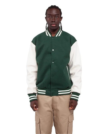 Shaka Wear Unisex Letterman Jacket SHLLJ
