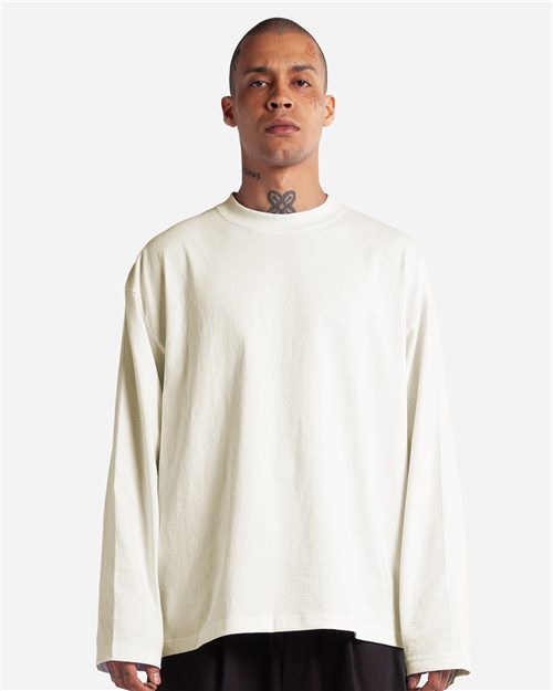 Shaka Wear Unisex Max Heavyweight Oversized Long Sleeve T-Shirt SHMOL